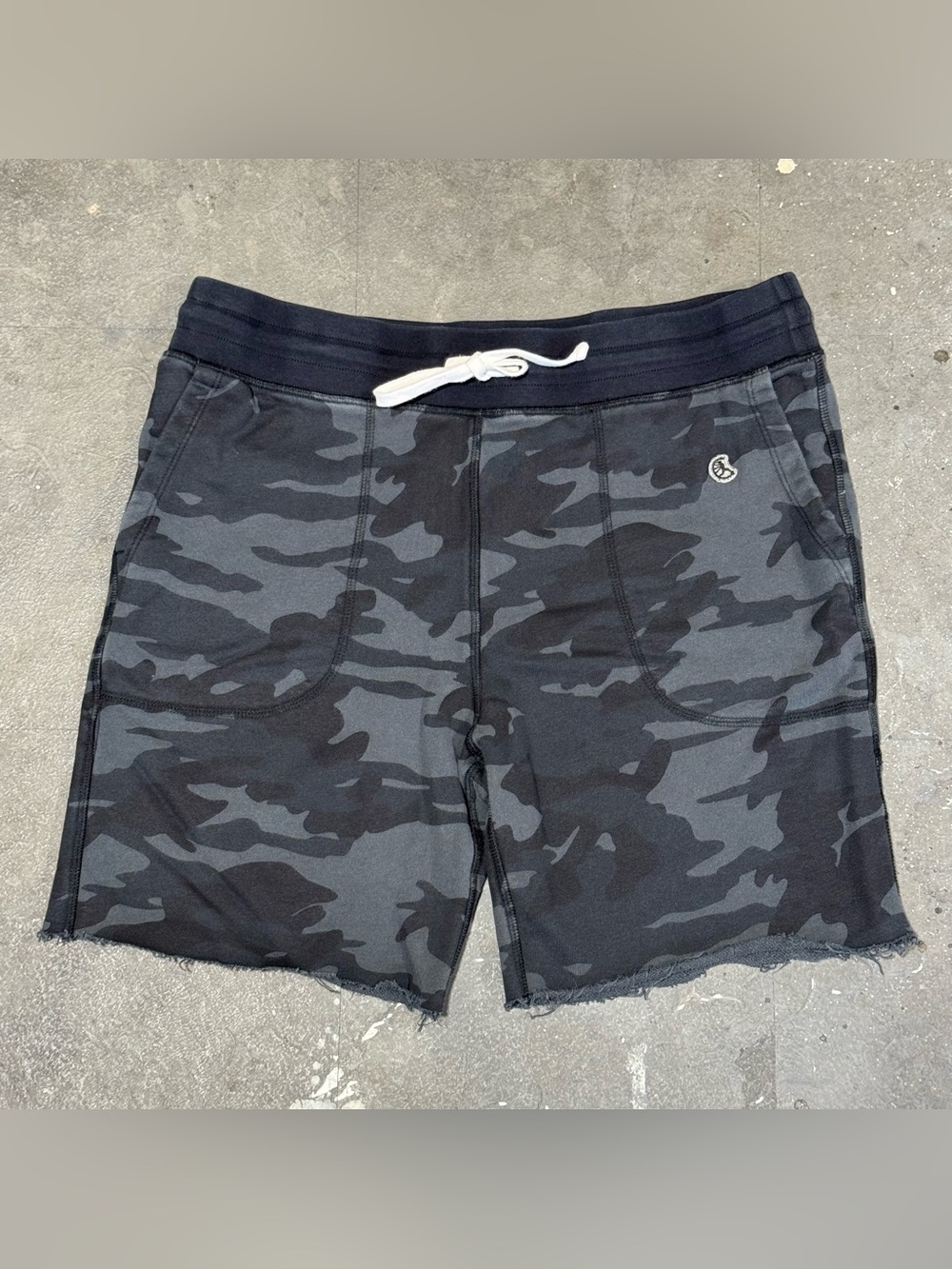 Todd Snyder X Champion Fatigue Black Camouflage Cut Off Shorts Black Size XL USA